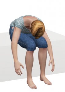 PD Exercises Sit bend forwards